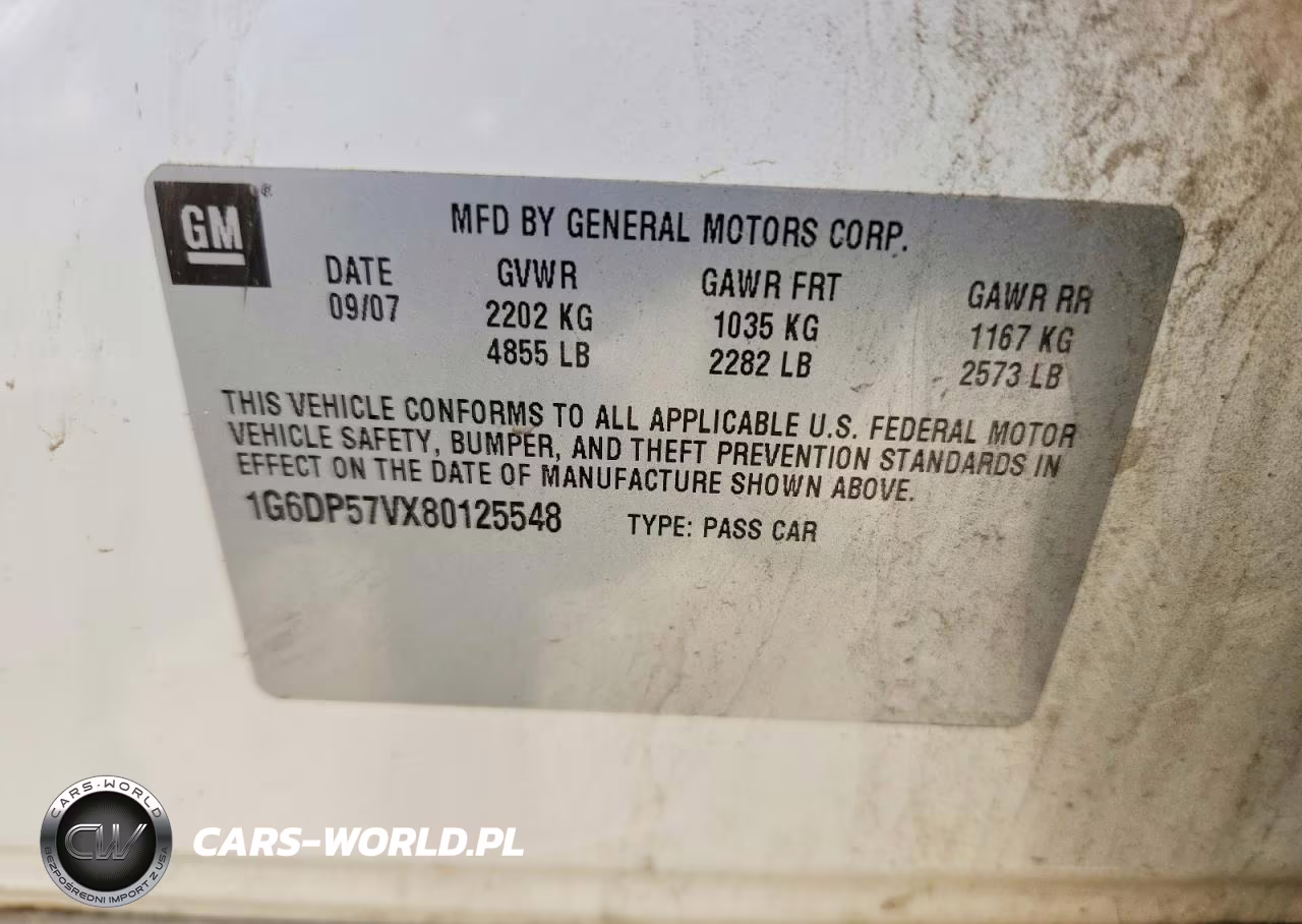 2008 Cadillac Cts Hi Feature V6 VIN:1G6DP57VX80125548 - 12