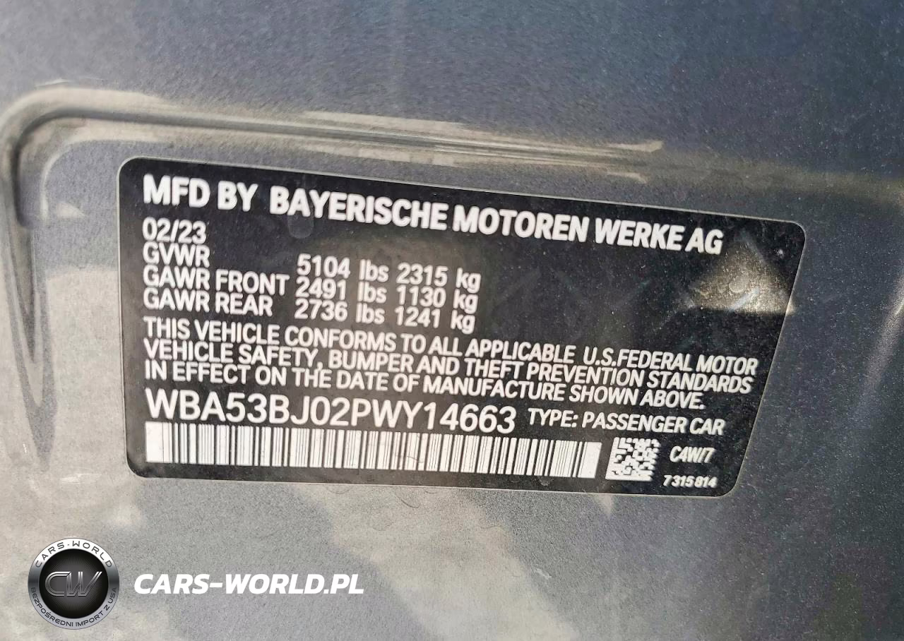 2023 BMW 540 I VIN:WBA53BJ02PWY14663 - 13