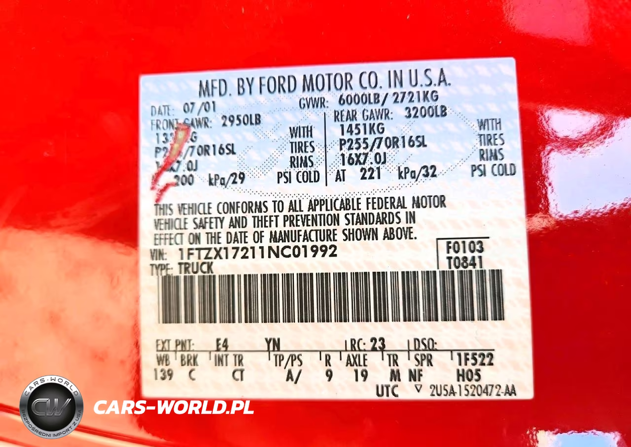 2001 Ford F150 VIN:1FTZX17211NC01992 - 12