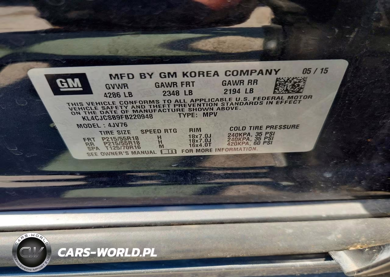 2015 Buick Encore VIN:KL4CJCSB9FB220948 - 13