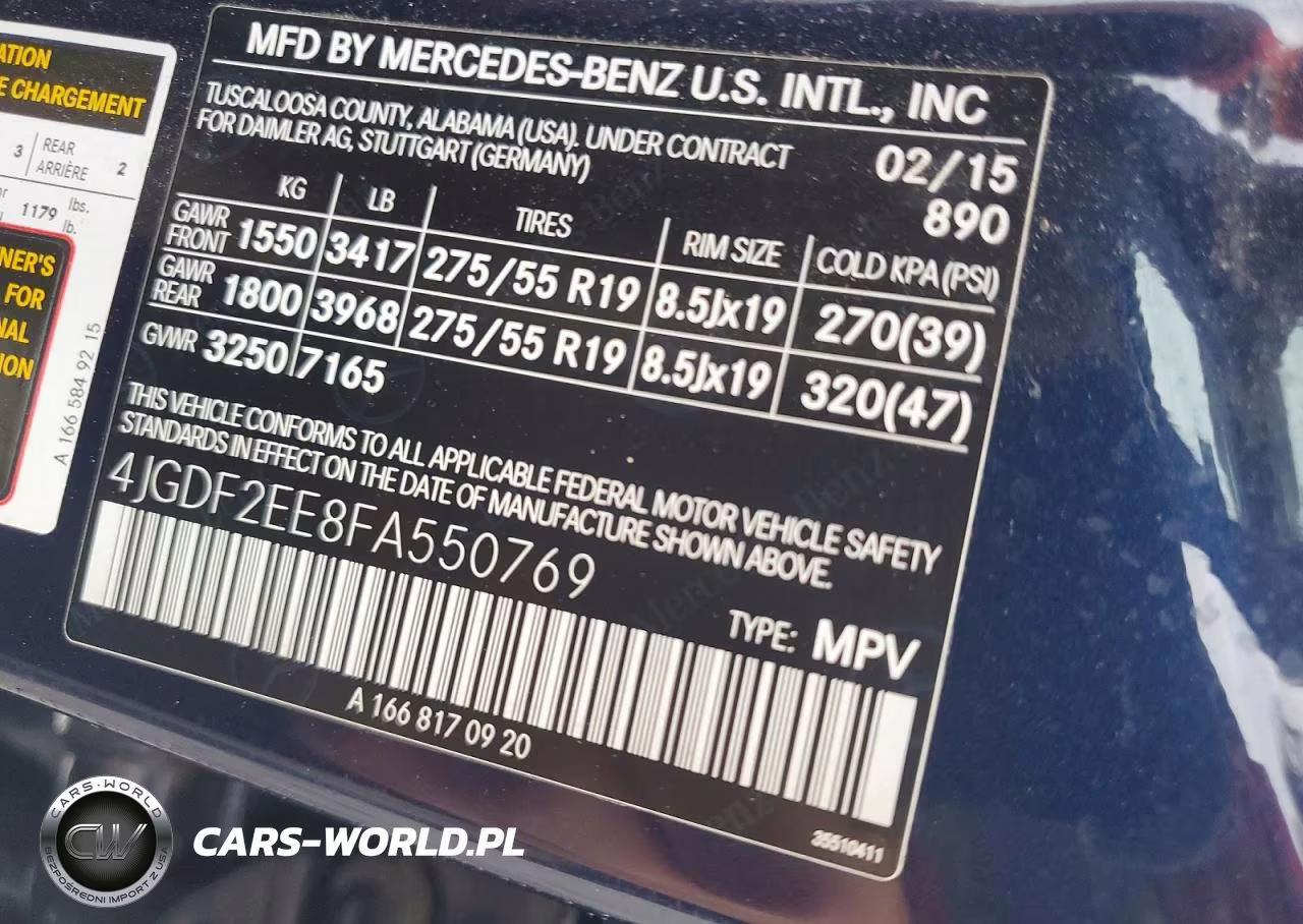 2015 Mercedes-Benz Gl 350 Bluetec VIN:4JGDF2EE8FA550769 - 12