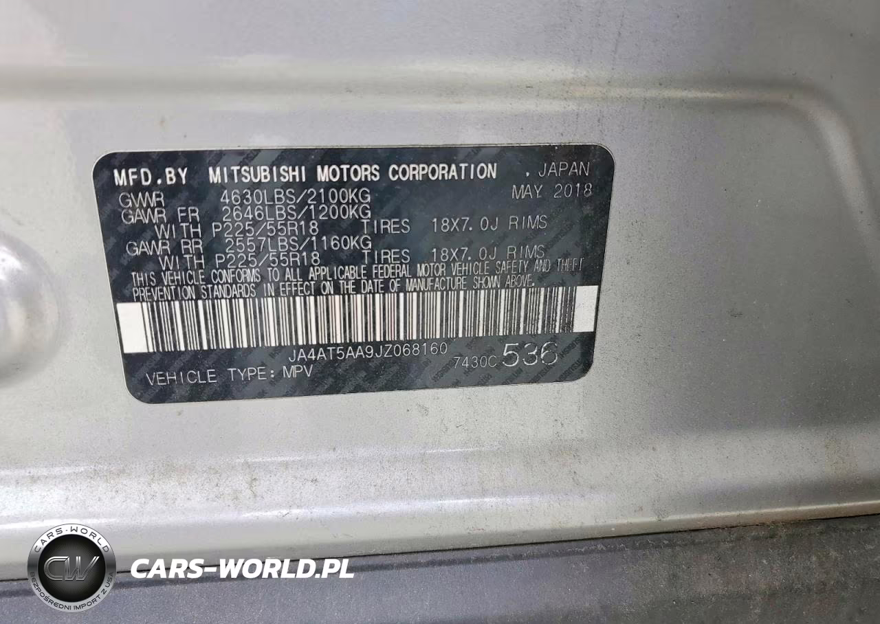 2018 Mitsubishi Eclipse Cross Se VIN:JA4AT5AA9JZ068160 - 12