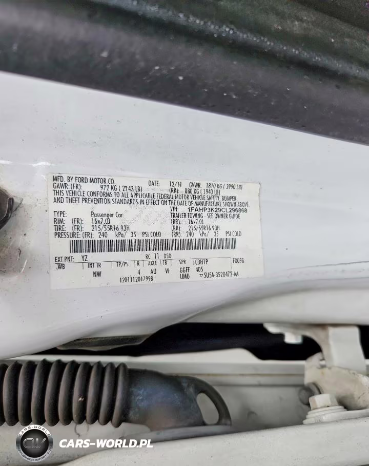 2012 Ford Focus Se VIN:1FAHP3K29CL296868 - 12