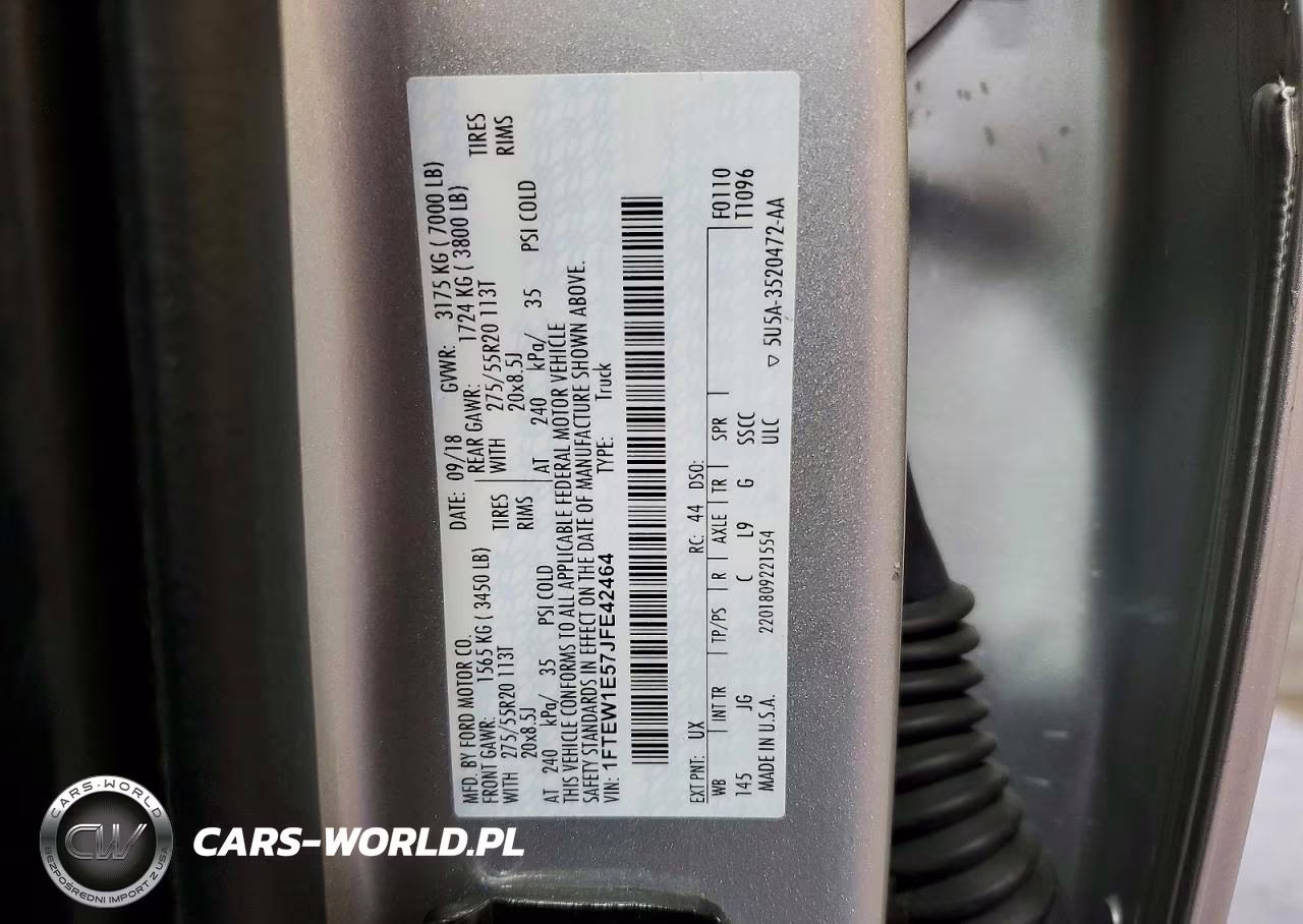 2018 Ford F150 Supercrew VIN:1FTEW1E57JFE42464 - 12