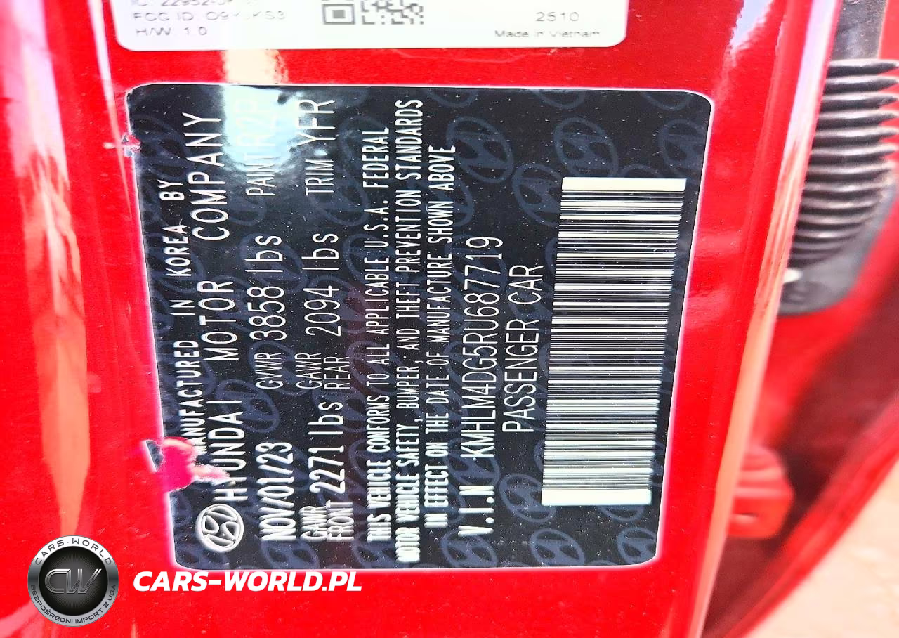 2024 Hyundai Elantra Sel VIN:KMHLM4DG5RU687719 - 12