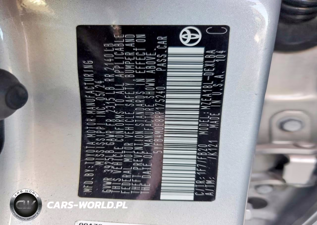 2024 Toyota Corolla Le VIN:5YFB4MDE8RP175240 - 12
