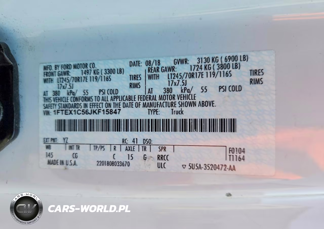 2018 Ford F150 Super Cab VIN:1FTEX1C56JKF15847 - 12