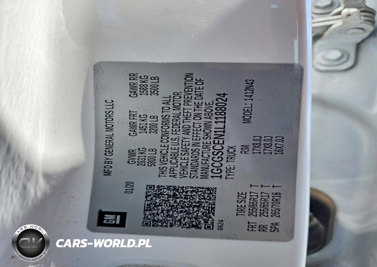 2020 Chevrolet Colorado Lt VIN:1GCGSCEN1L1188024 - 13