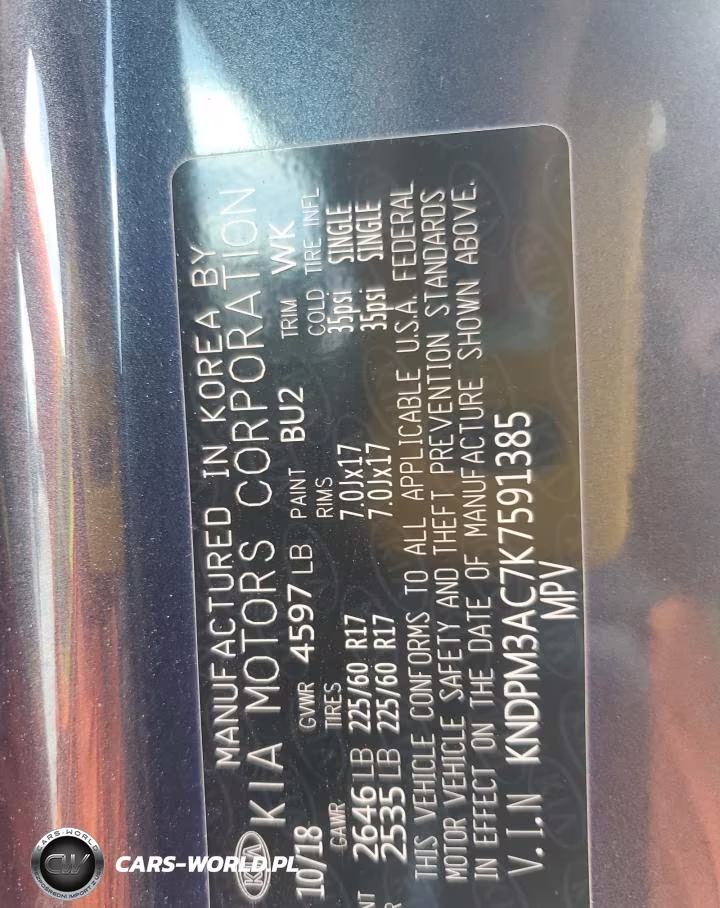 2019 Kia Sportage Lx VIN:KNDPM3AC7K7591385 - 12