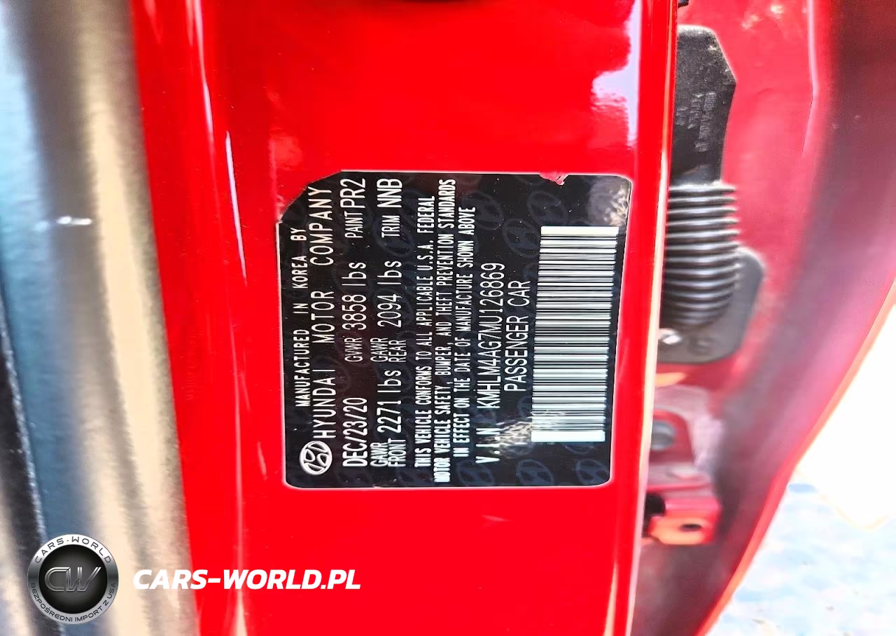 2021 Hyundai Elantra Sel VIN:KMHLM4AG7MU126869 - 12