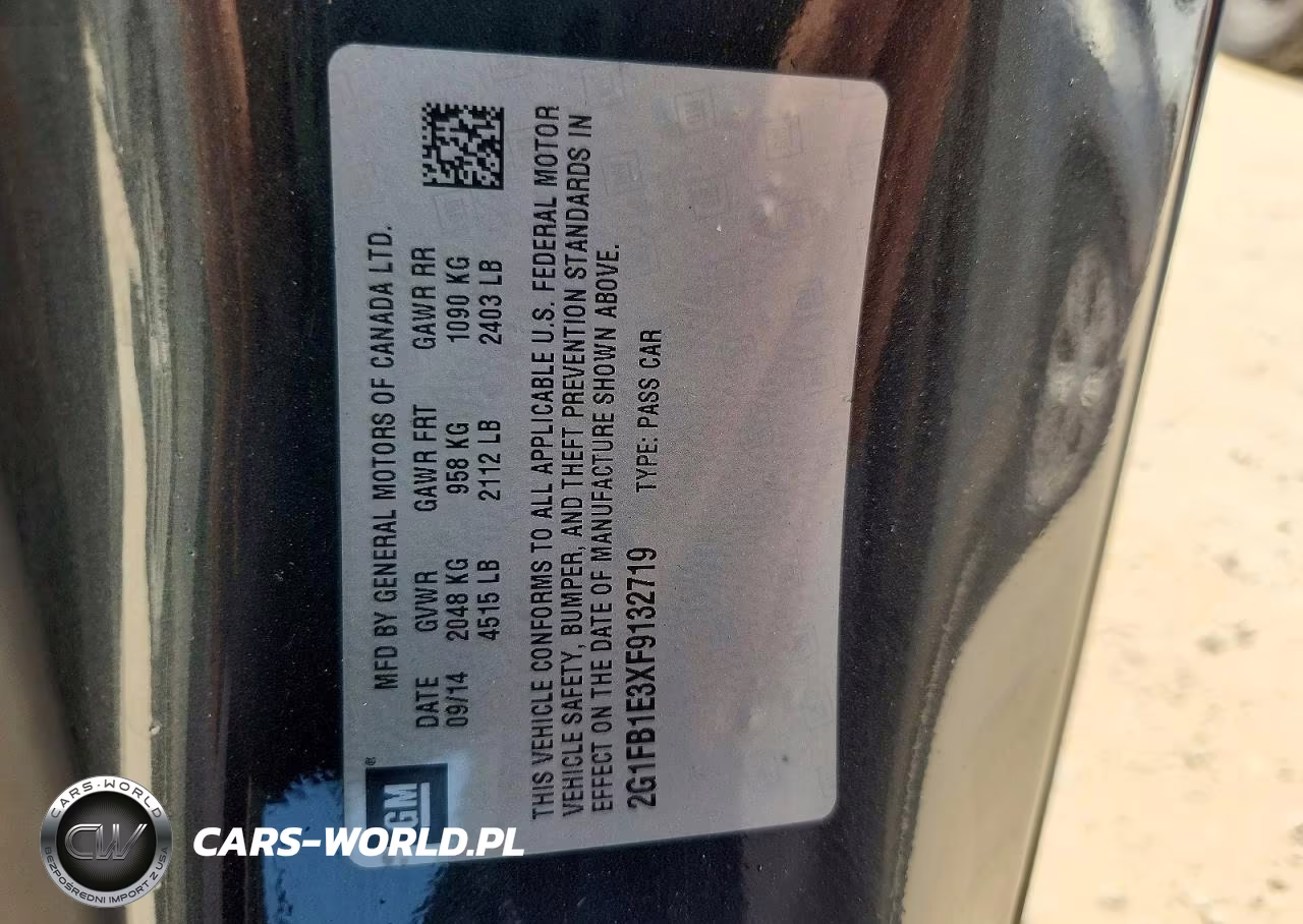 2015 Chevrolet Camaro Ls VIN:2G1FB1E3XF9132719 - 12