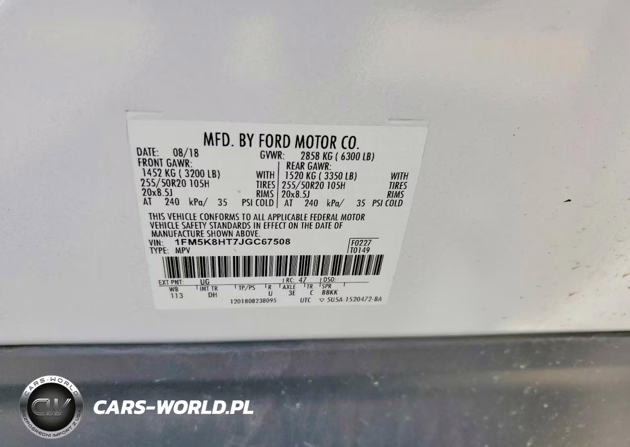 2018 Ford Explorer Platinum VIN:1FM5K8HT7JGC67508 - 14