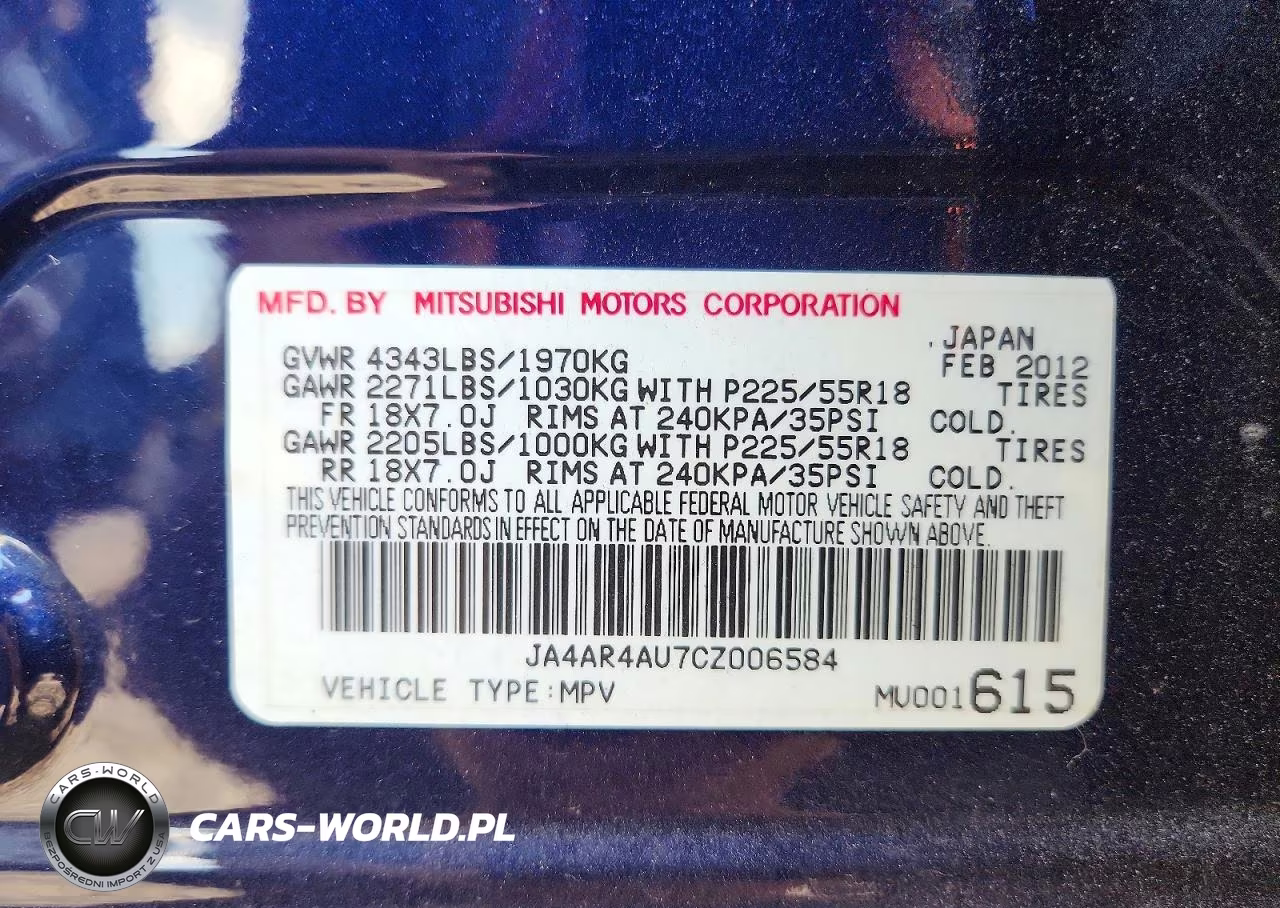 2012 Mitsubishi Outlander Sport Se VIN:JA4AR4AU7CZ006584 - 14