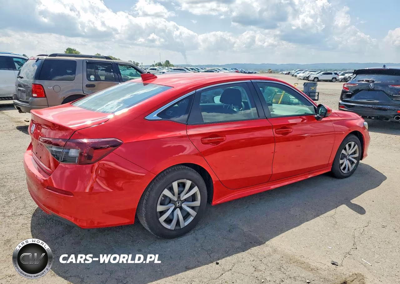 2026 Honda Civic Lx VIN:2HGFE2F23TH552495 - 3