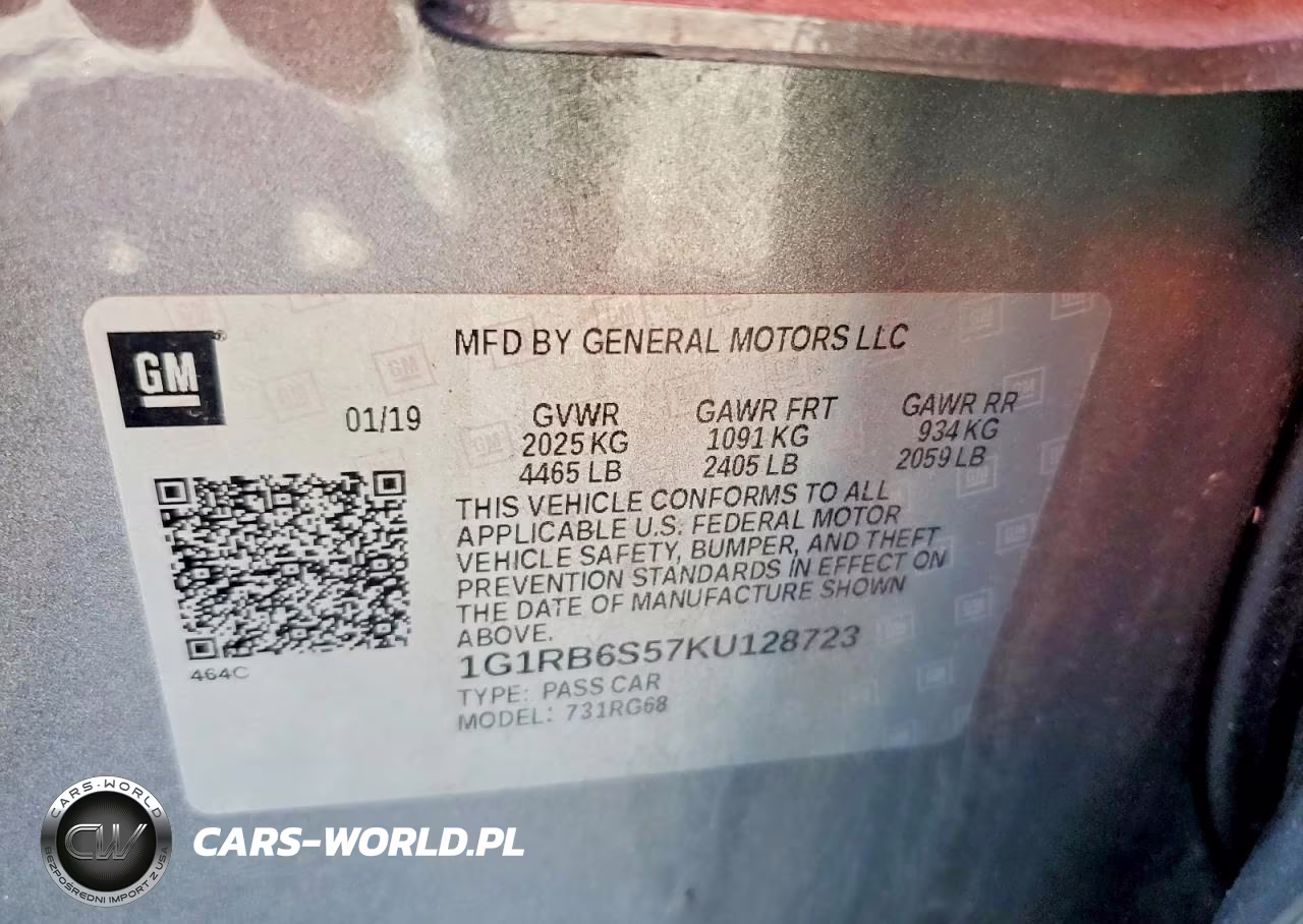 2019 Chevrolet Volt Premier VIN:1G1RB6S57KU128723 - 12
