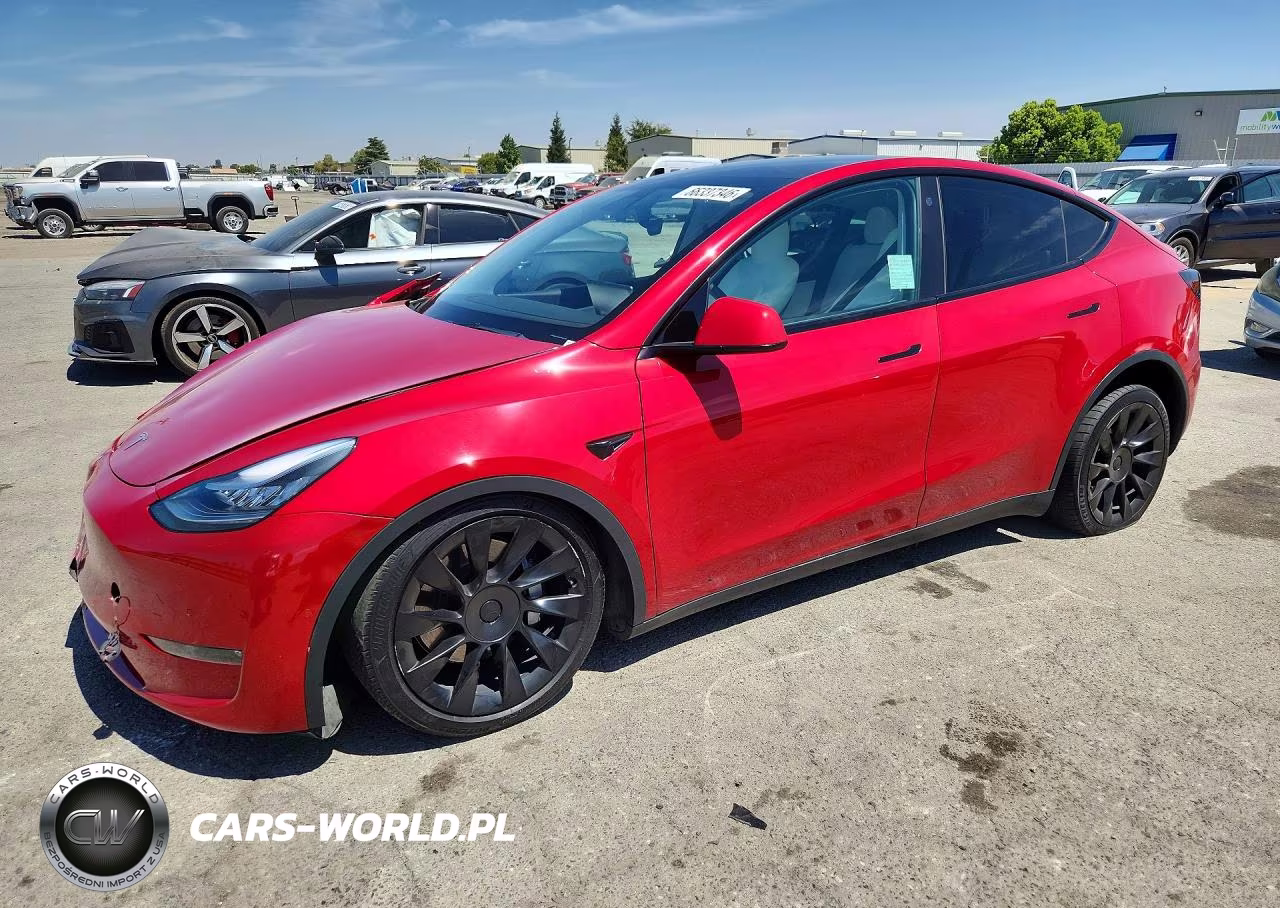 2021 Tesla Model Y VIN:5YJYGAED5MF177084 - 1
