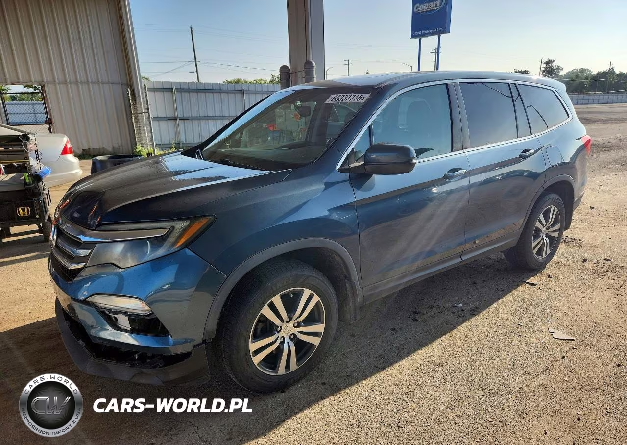 2017 Honda Pilot Exl VIN:5FNYF6H52HB050626 - 1