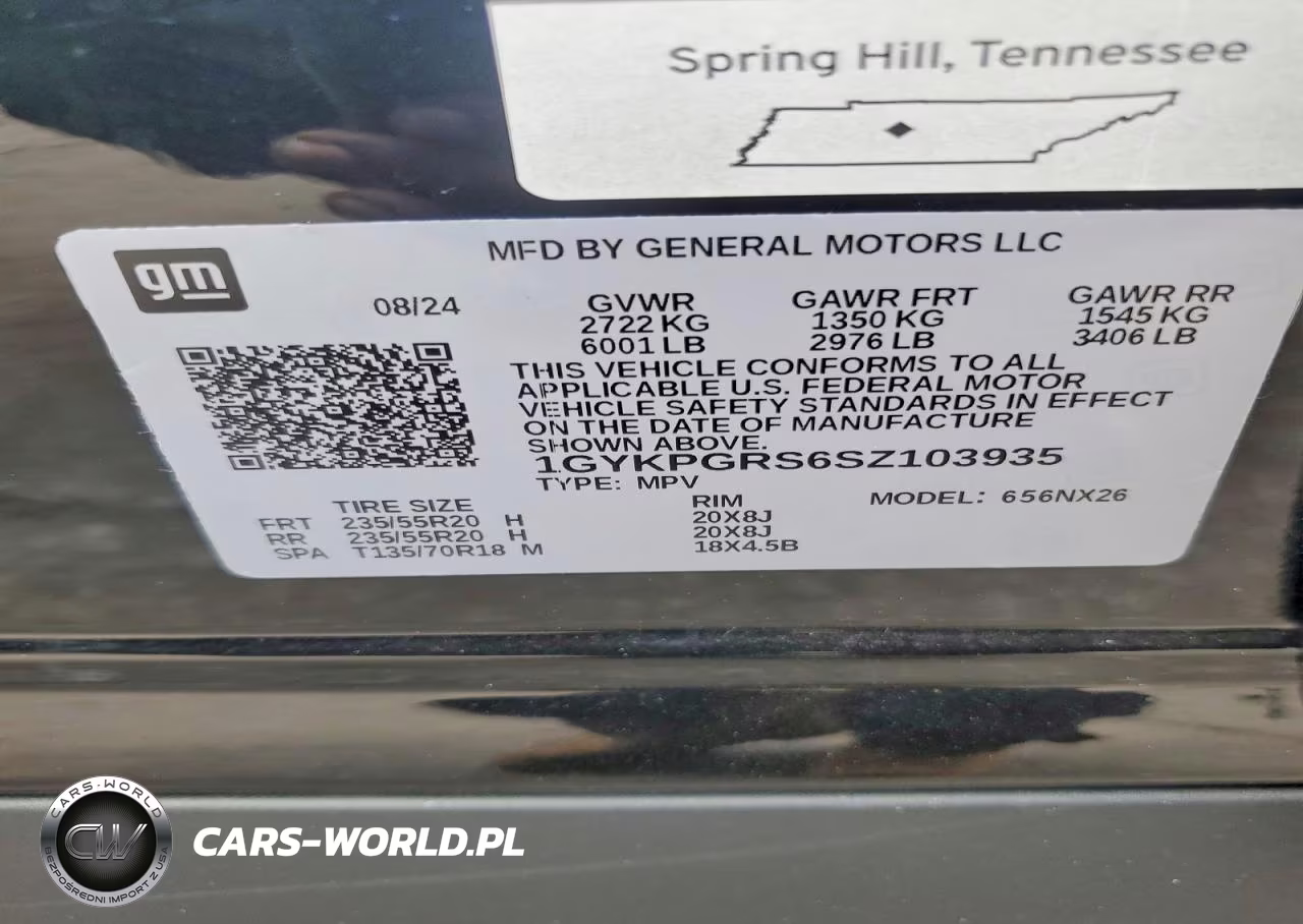 2025 Cadillac Xt6 Sport VIN:1GYKPGRS6SZ103935 - 12