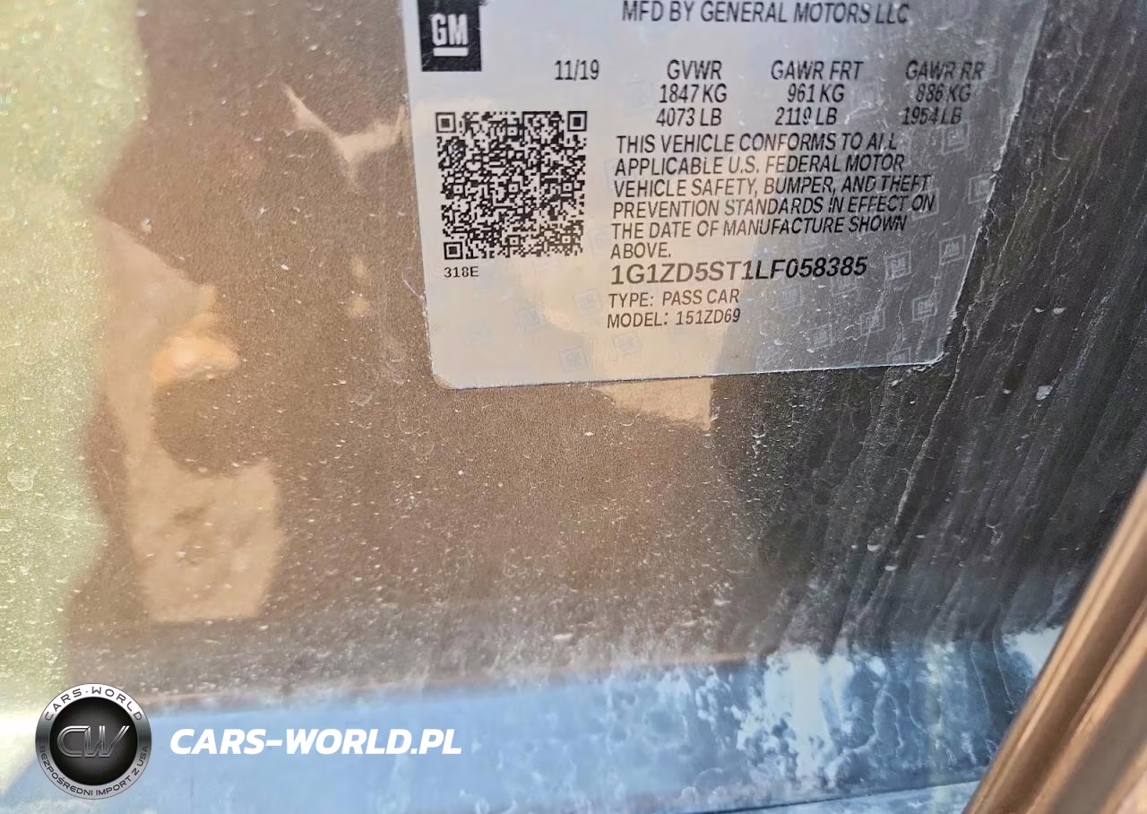 2020 Chevrolet Malibu Lt VIN:1G1ZD5ST1LF058385 - 12
