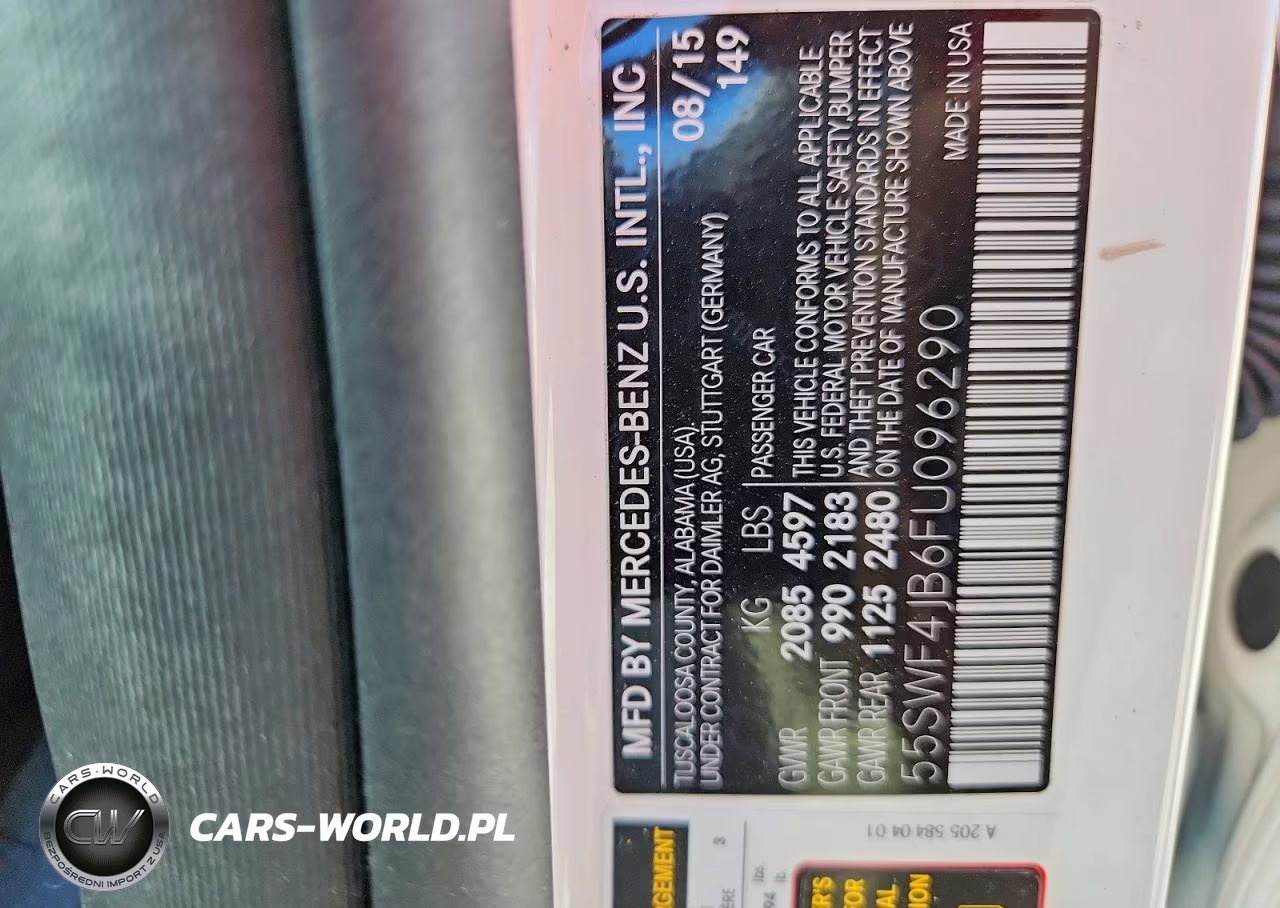 2015 Mercedes-Benz C 300 VIN:55SWF4JB6FU096290 - 13