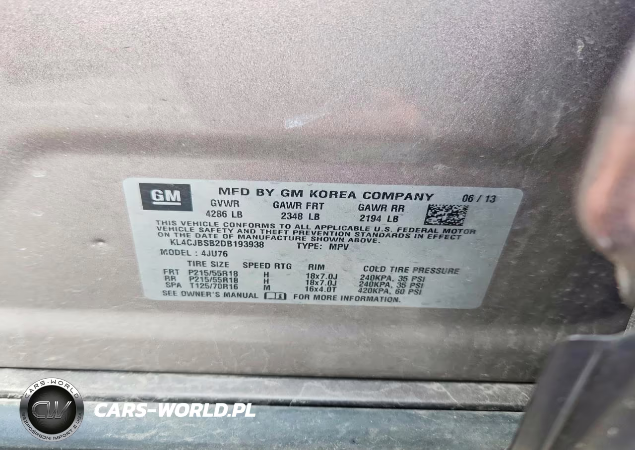 2013 Buick Encore Convenience VIN:KL4CJBSB2DB193938 - 13