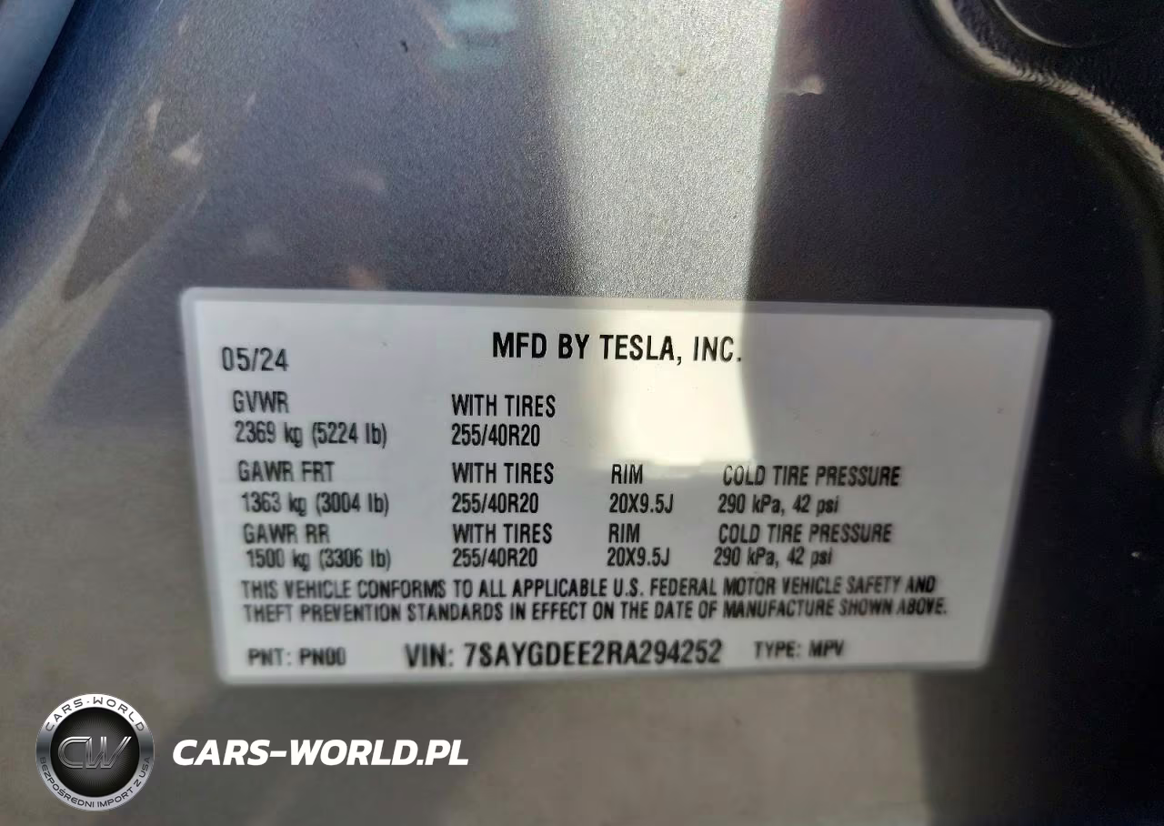 2024 Tesla Model Y VIN:7SAYGDEE2RA294252 - 12