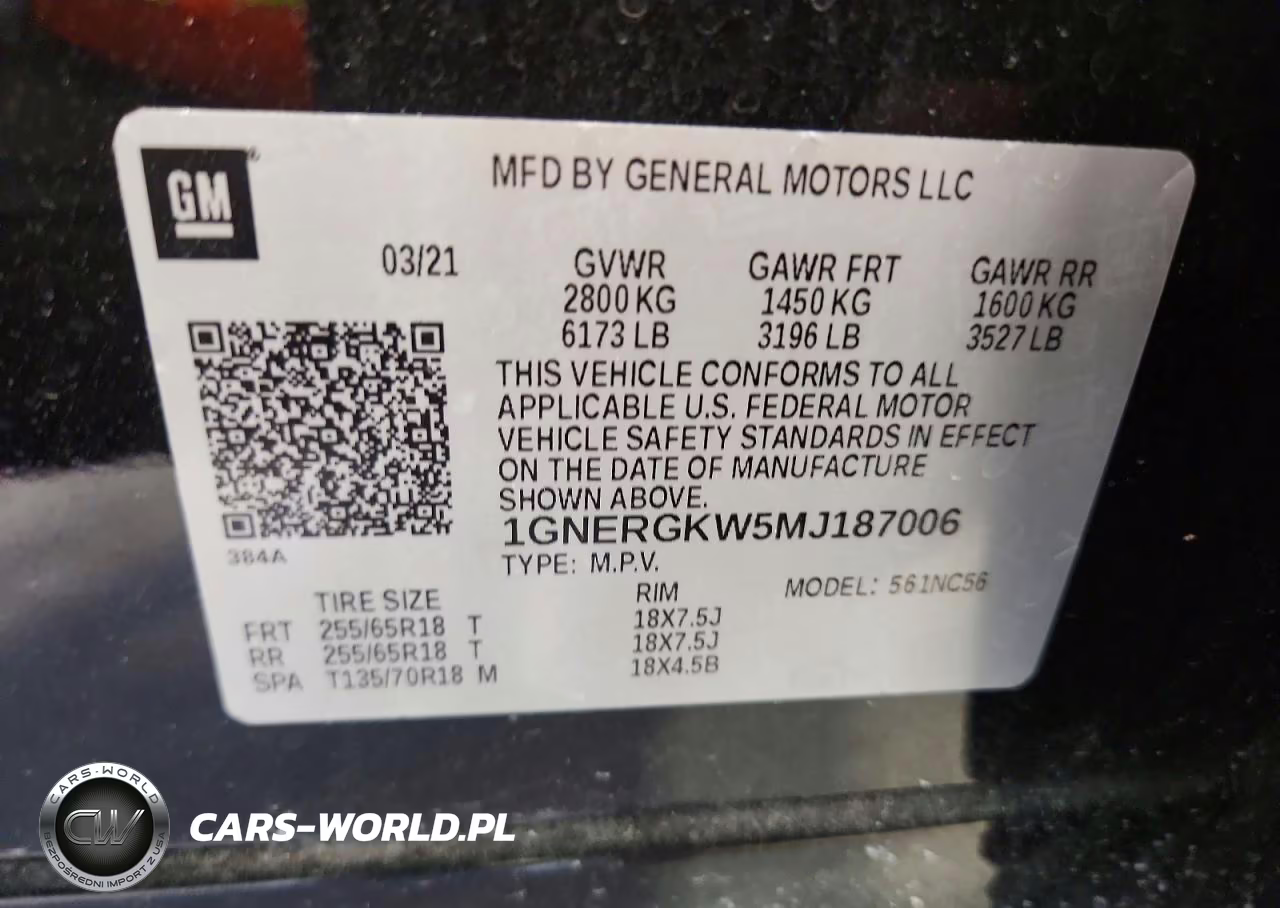 2021 Chevrolet Traverse Lt VIN:1GNERGKW5MJ187006 - 13