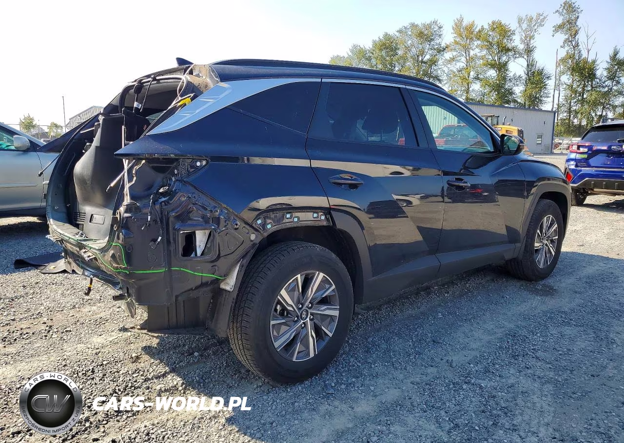 2022 Hyundai Tucson Blue VIN:KM8JBCA10NU082427 - 3