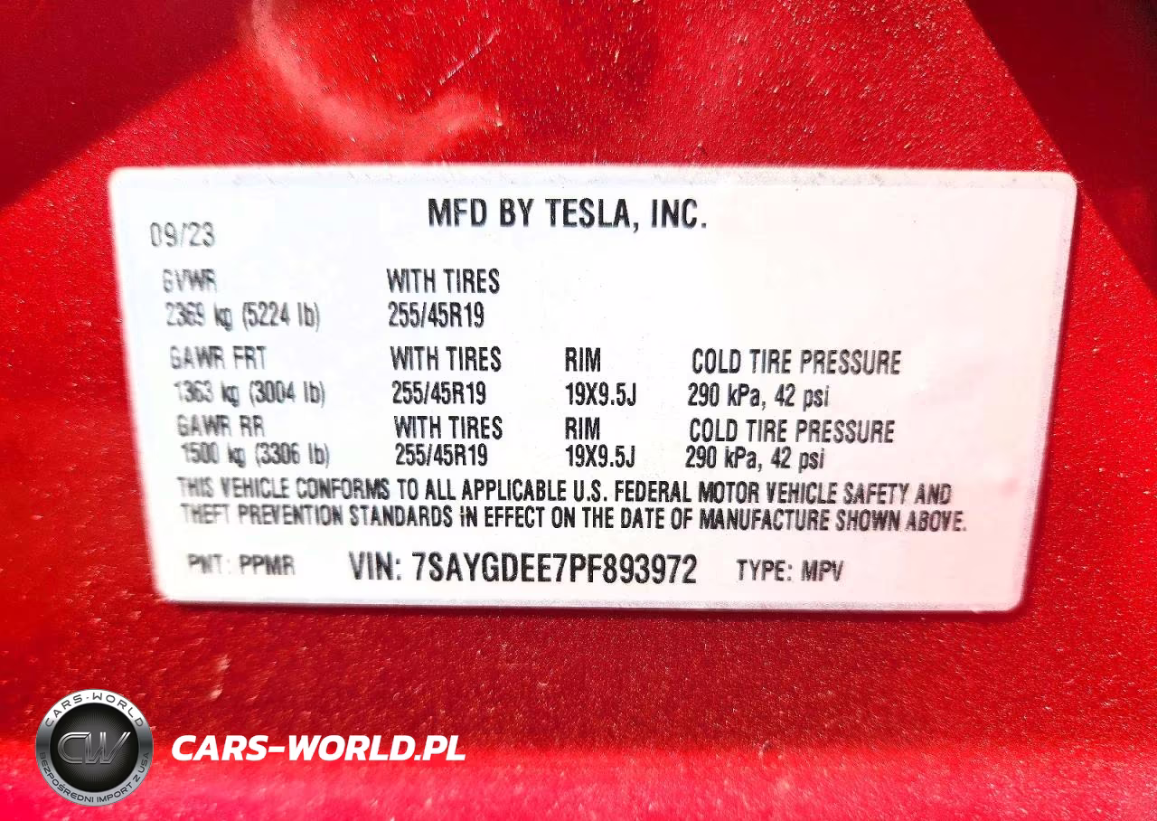 2023 Tesla Model Y VIN:7SAYGDEE7PF893972 - 12