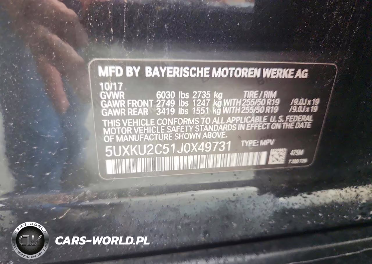 2018 BMW X6 xDrive35I VIN:5UXKU2C51J0X49731 - 12