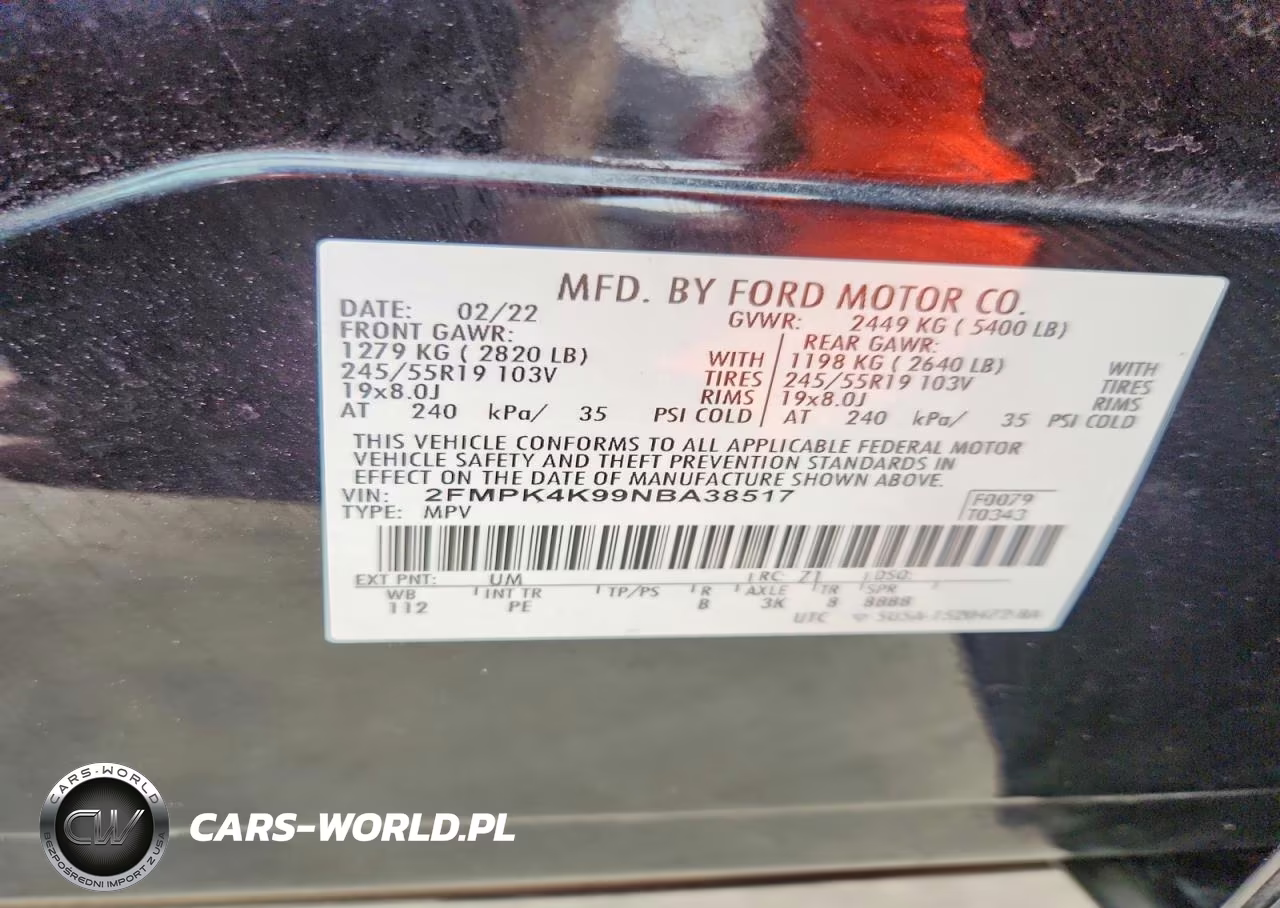 2022 Ford Edge Titanium VIN:2FMPK4K99NBA38517 - 13