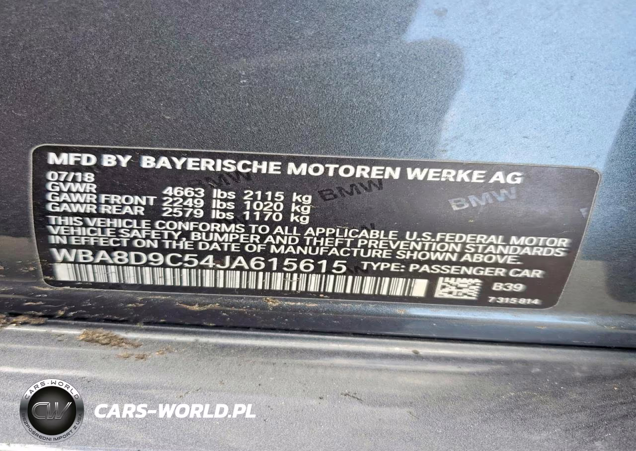 2018 BMW 330 Xi VIN:WBA8D9C54JA615615 - 12