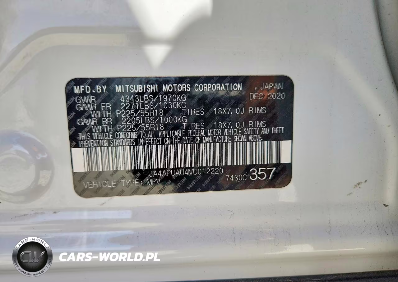 2021 Mitsubishi Outlander Sport Es VIN:JA4APUAU4MU012220 - 13