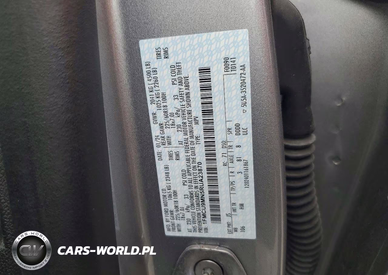 2024 Ford Escape St Line VIN:1FMCU9MN5RUA23870 - 13