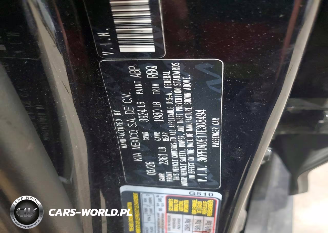 2026 Kia K4 Ex VIN:3KPFU4DE1TE308494 - 12