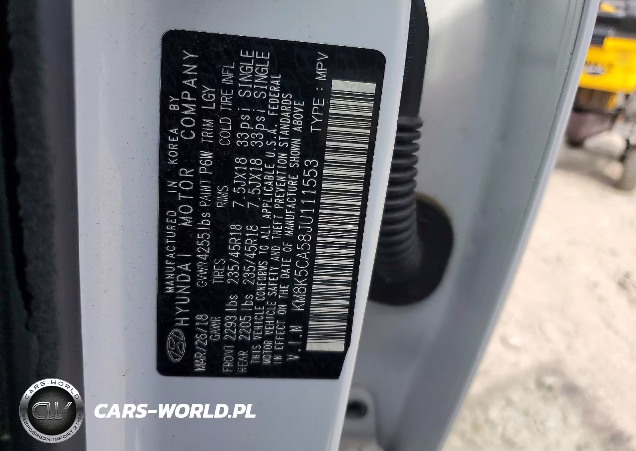 2018 Hyundai Kona Ultimate VIN:KM8K5CA58JU111553 - 12