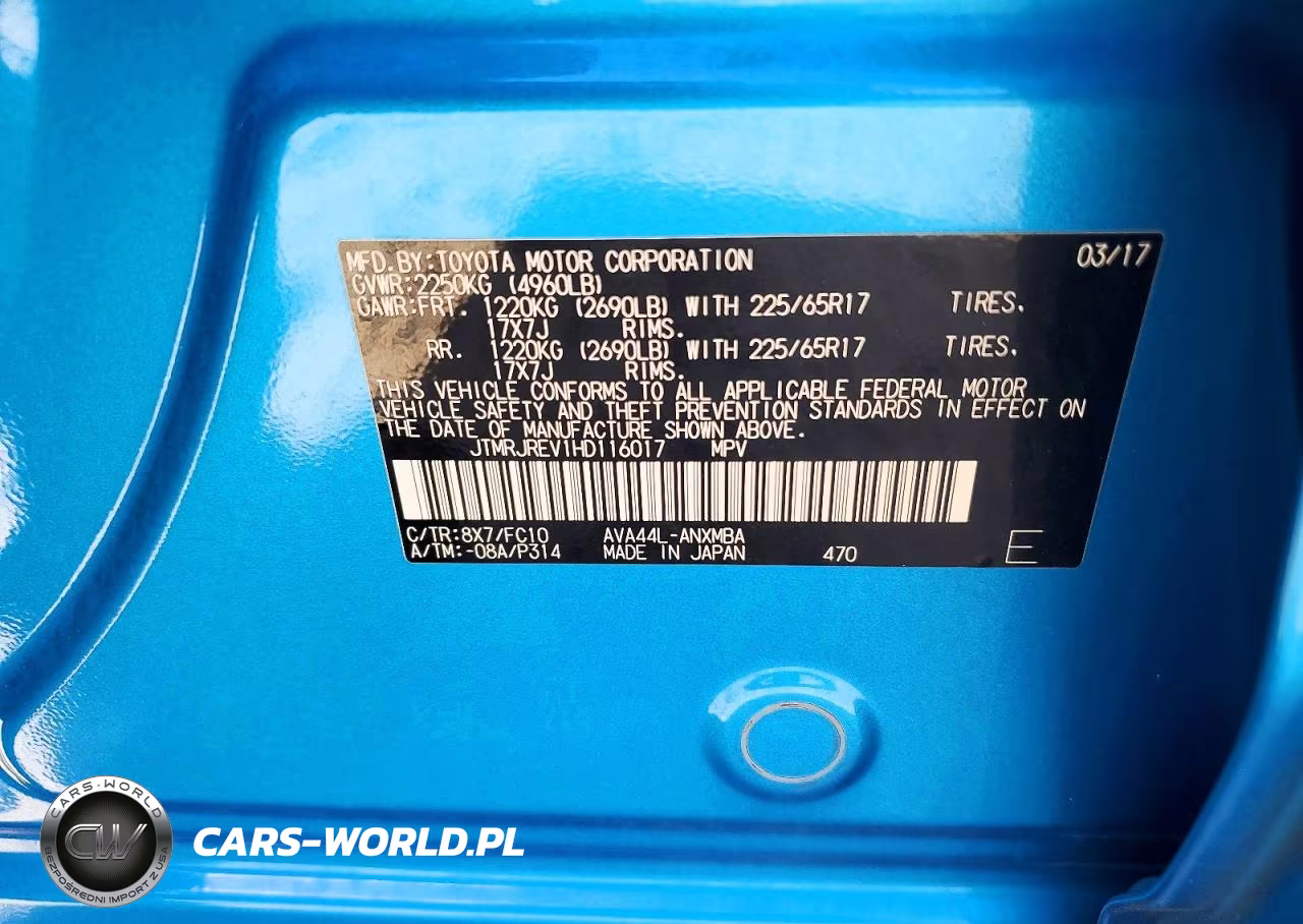 2017 Toyota Rav4 Hybrid Xle VIN:JTMRJREV1HD116017 - 13