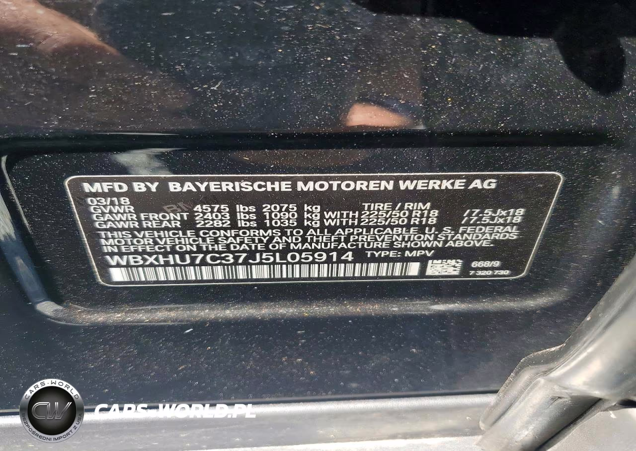 2018 BMW X1 Sdrive28I VIN:WBXHU7C37J5L05914 - 13