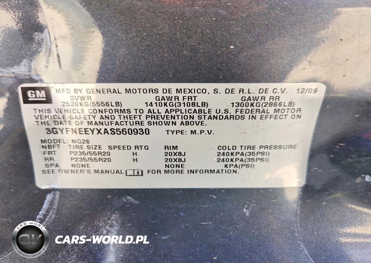 2010 Cadillac Srx Performance Collection VIN:3GYFNEEYXAS560930 - 12