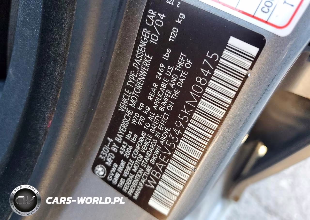 2005 BMW 330 I VIN:WBAEV53495KM08475 - 12