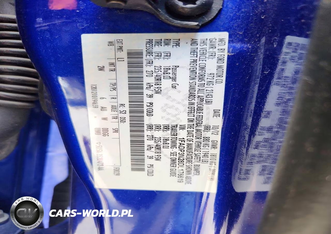 2013 Ford Focus Titanium VIN:1FADP3N28DL176619 - 12