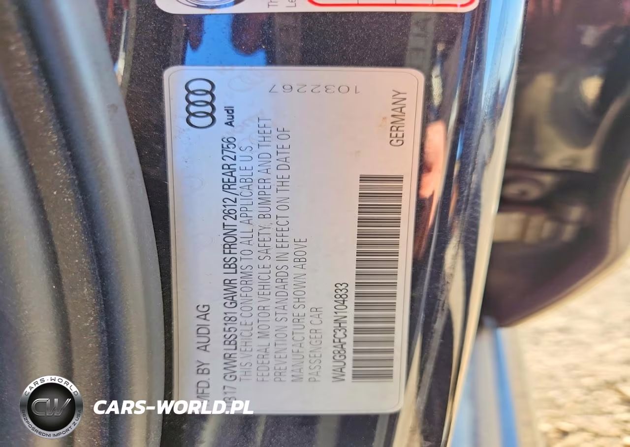 2017 Audi A6 Premium Plus VIN:WAUG8AFC3HN104833 - 12