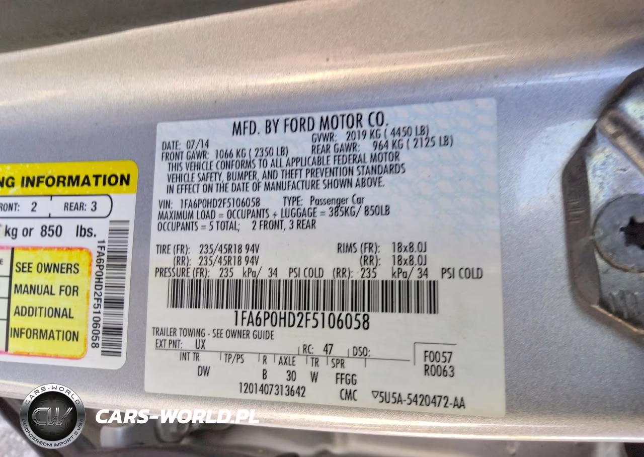 2015 Ford Fusion Se VIN:1FA6P0HD2F5106058 - 12