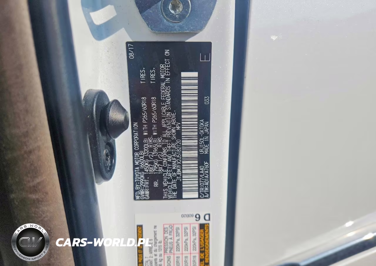 2018 Lexus Gx 460 VIN:JTJBM7FX2J5182120 - 12