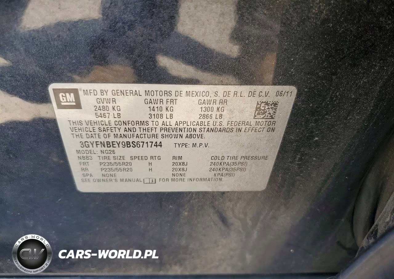 2011 Cadillac Srx Performance Collection VIN:3GYFNBEY9BS671744 - 13