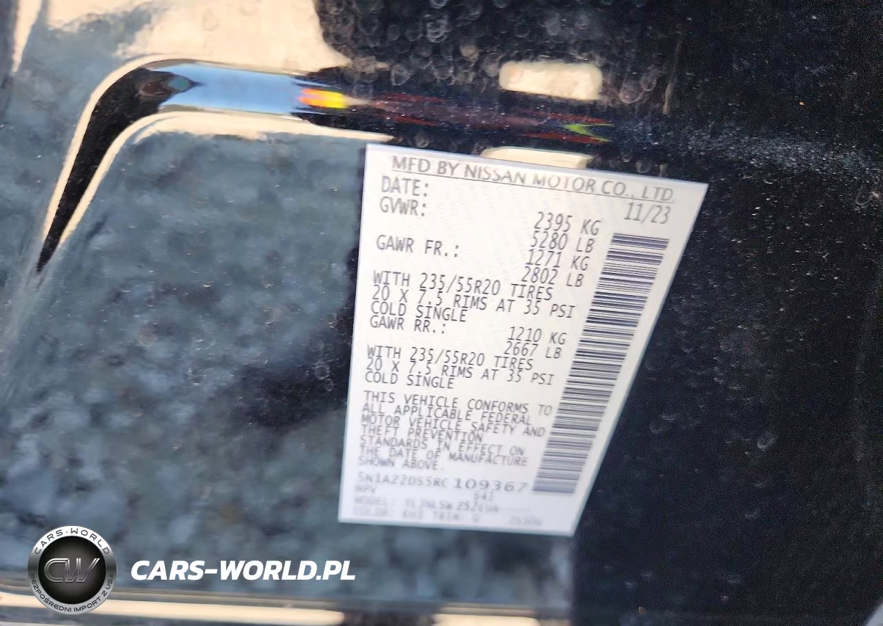 2024 Nissan Murano Platinum VIN:5N1AZ2DS5RC109367 - 14