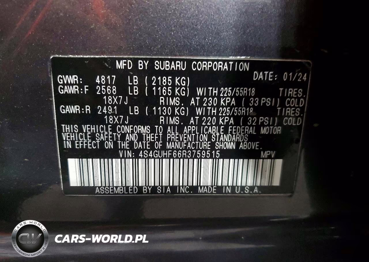 2024 Subaru Crosstrek Sport VIN:4S4GUHF66R3759515 - 12