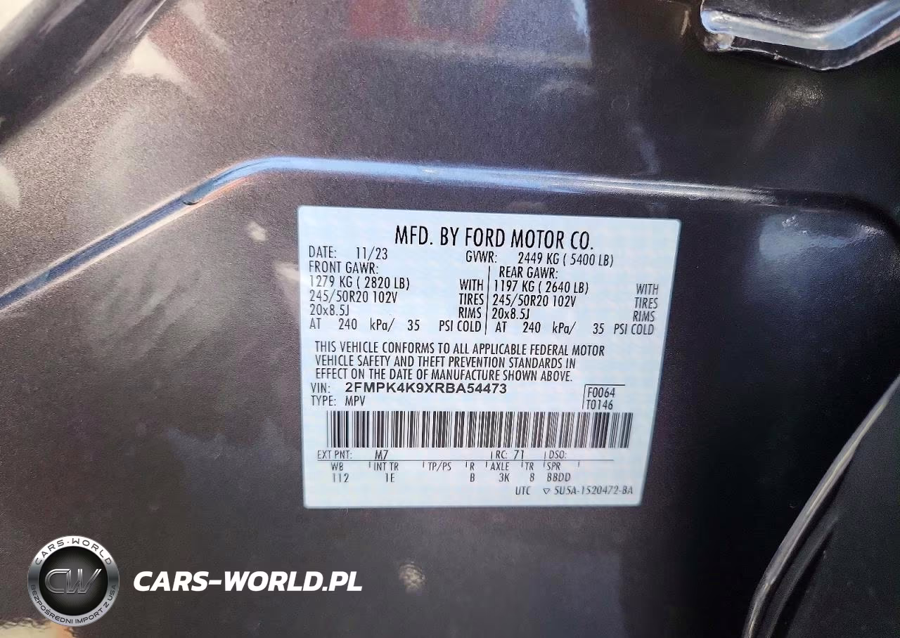 2024 Ford Edge Titanium VIN:2FMPK4K9XRBA54473 - 12