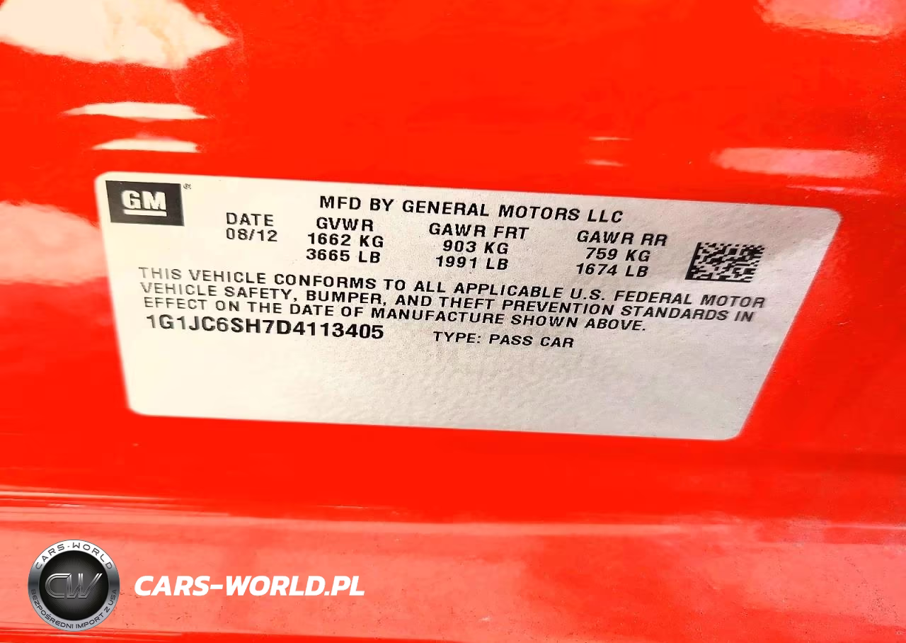 2013 Chevrolet Sonic Lt VIN:1G1JC6SH7D4113405 - 12