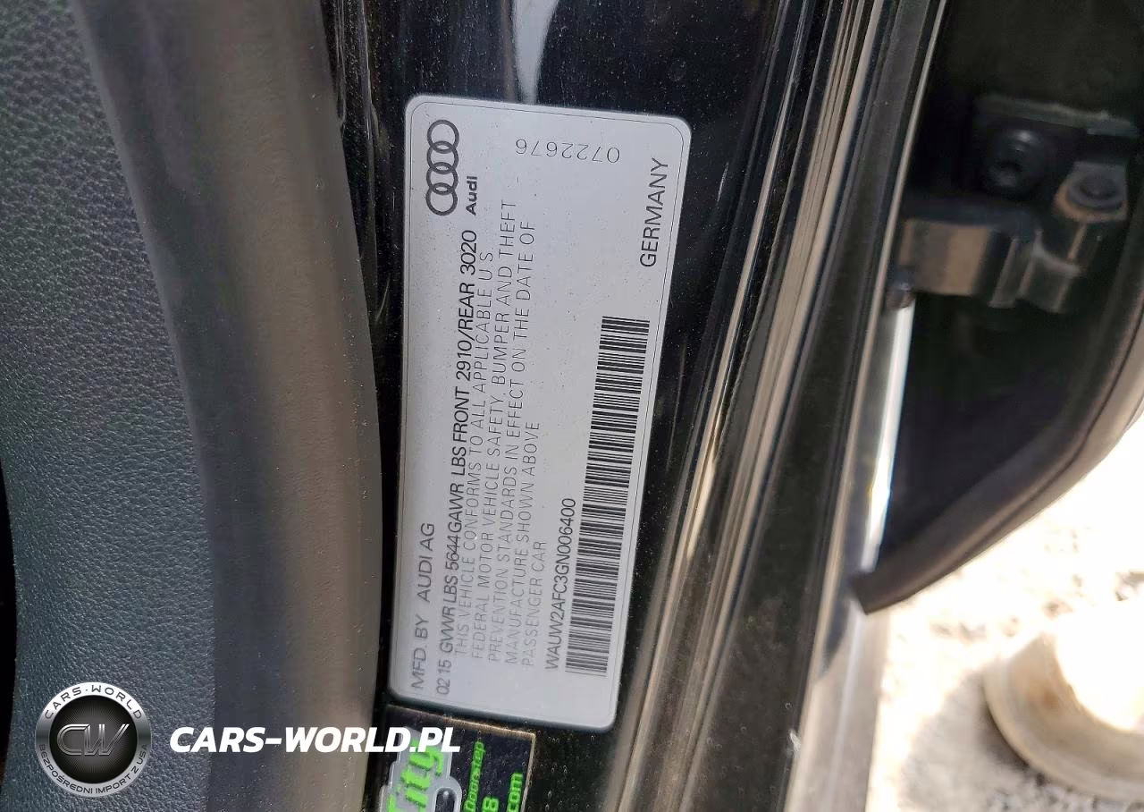 2016 Audi S7 Prestige VIN:WAUW2AFC3GN006400 - 12